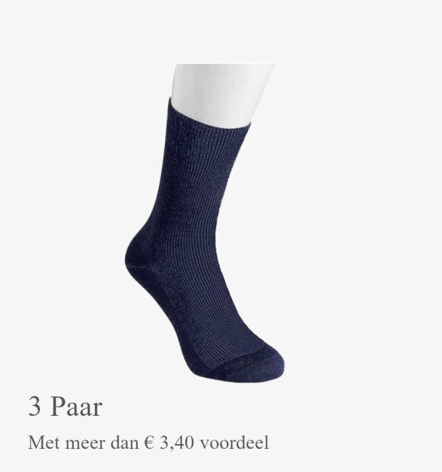 BestSilver diabetische sok - navy kleur